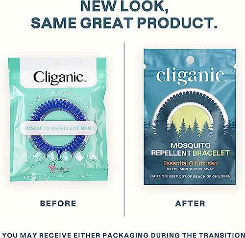 Cliganic 10 Pack Mosquito Repellent Bracelets