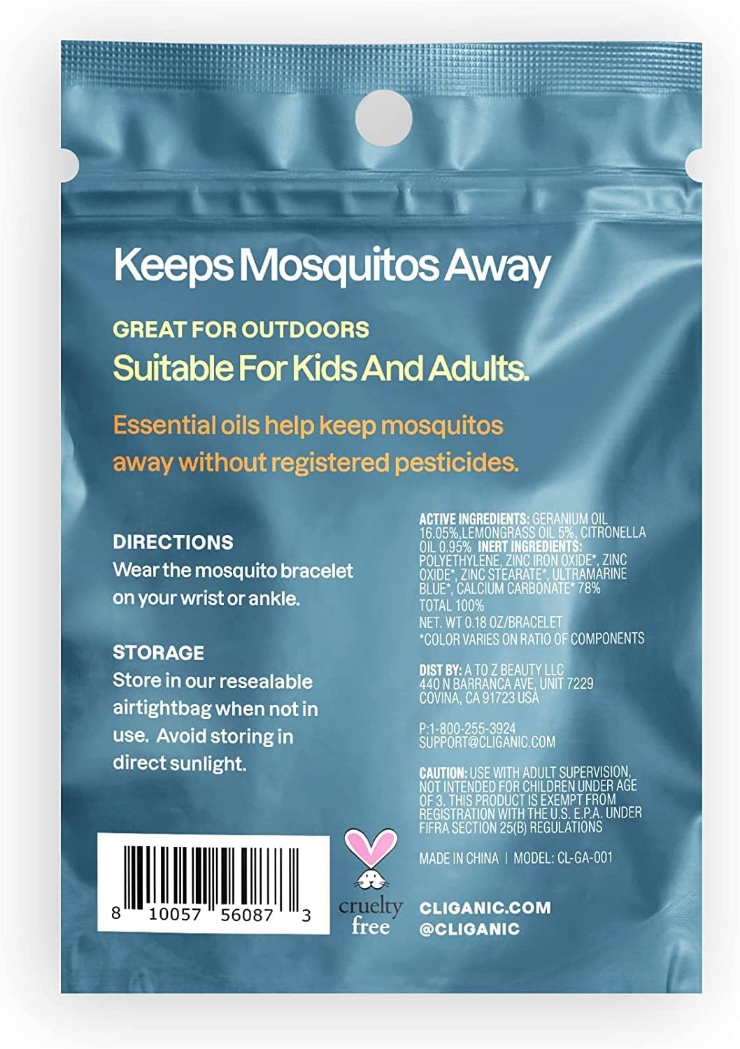 Cliganic 10 Pack Mosquito Repellent Bracelets