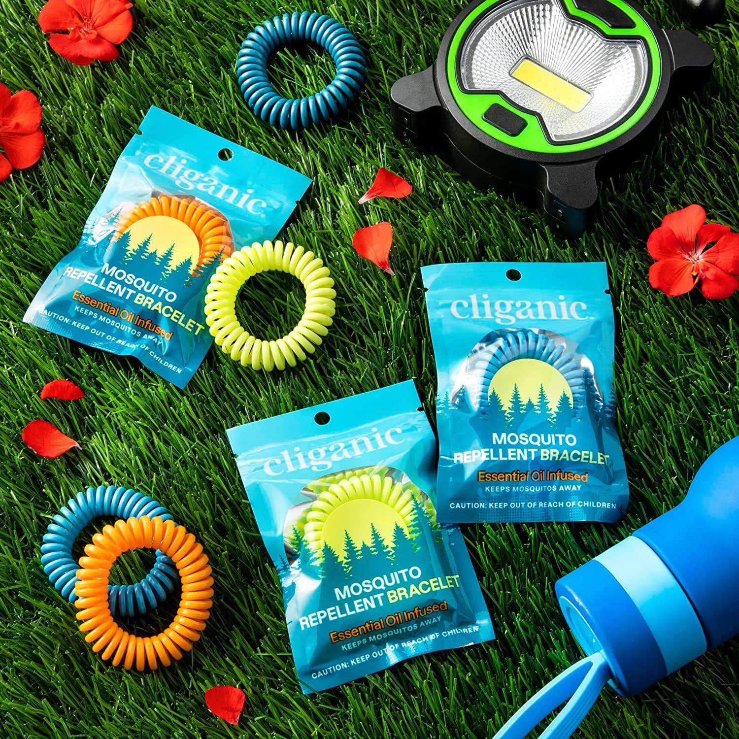 Cliganic 10 Pack Mosquito Repellent Bracelets