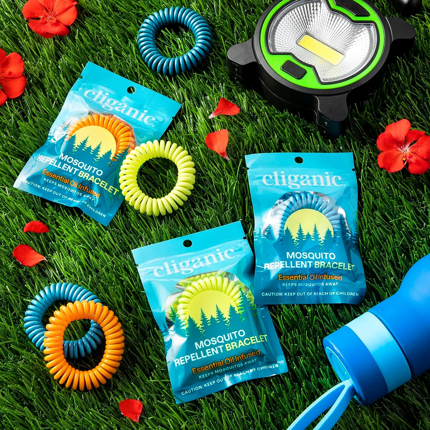 Cliganic 10 Pack Mosquito Repellent Bracelets